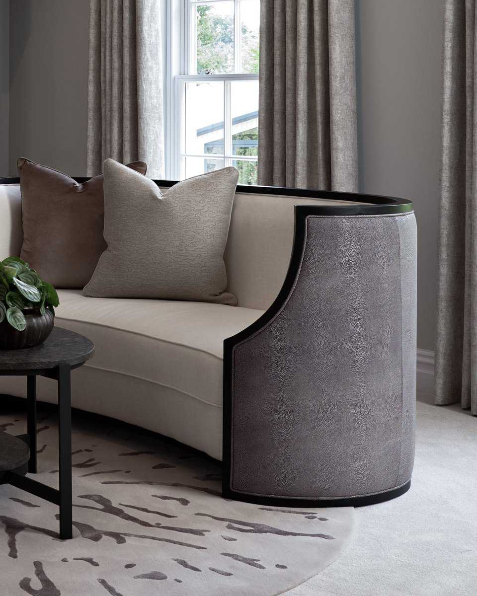Close detail of tailored upholstery