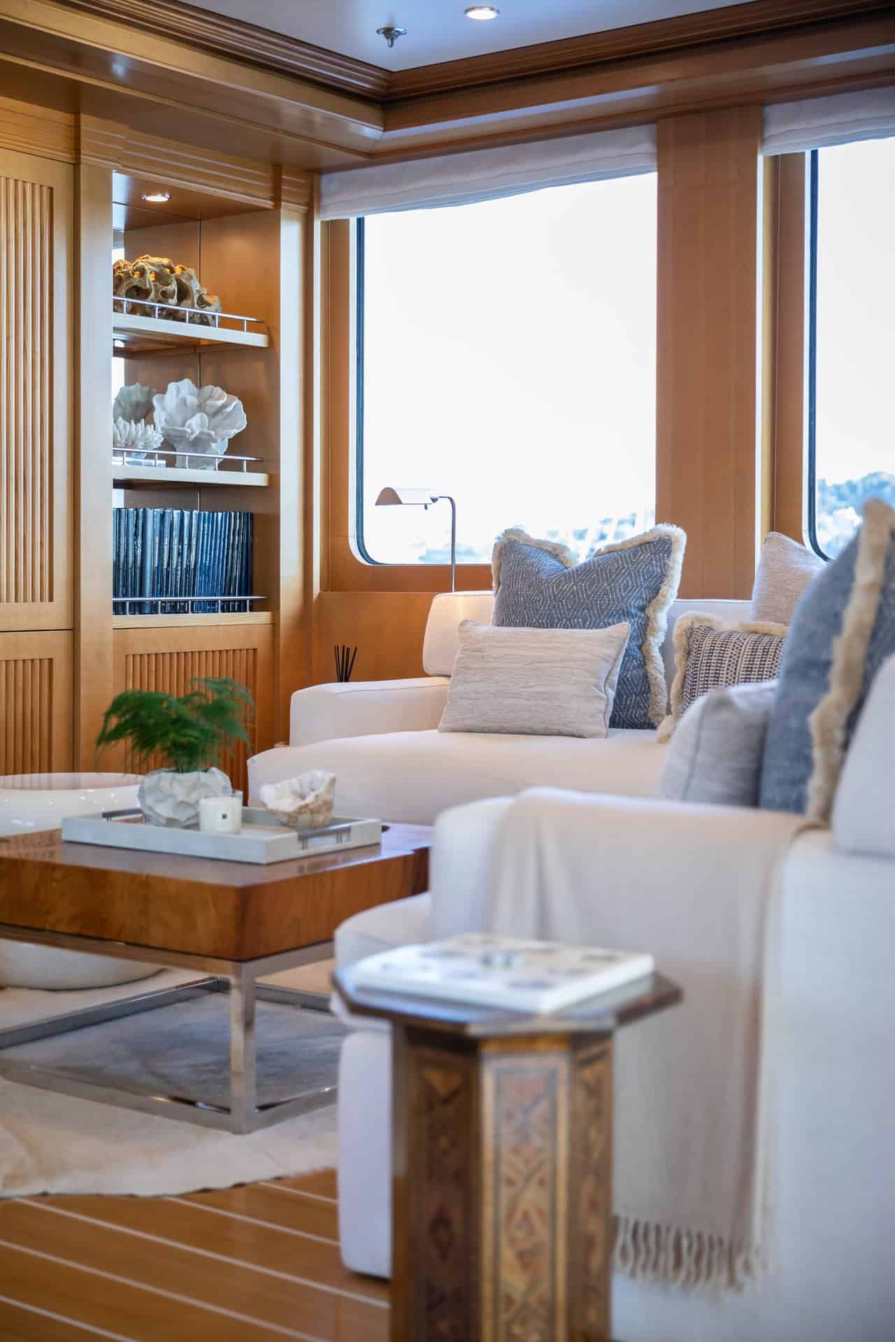 Light-filled superyacht lounge